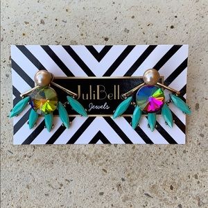 Fashion Statement Earjacket Earrings Fluorescent